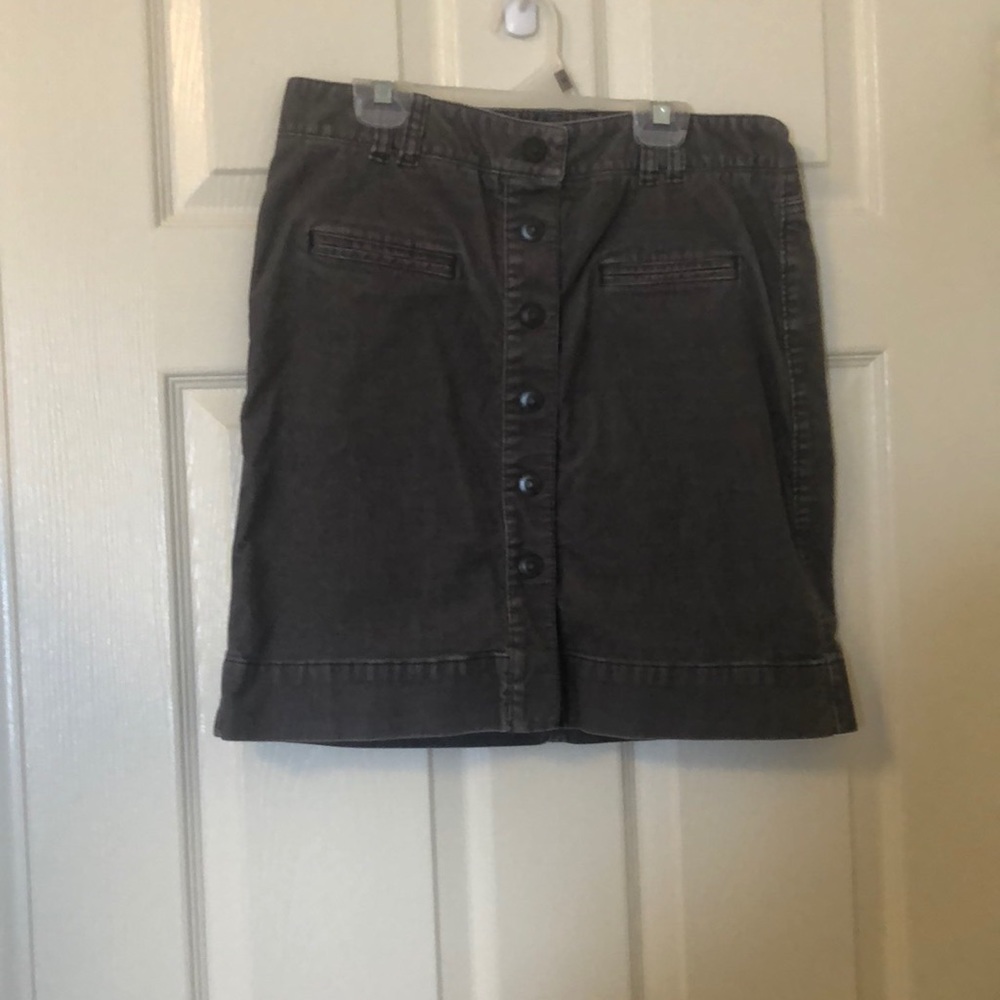 Grey corduroy skirt